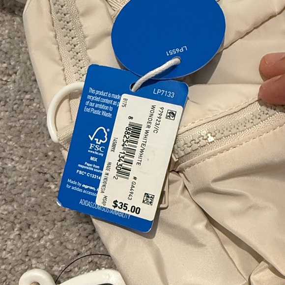 Adidas Beige Compact Backpack - Picture 4 of 6